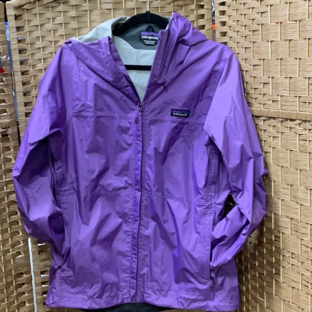 Patagonia Purple Hooded Trench Coat